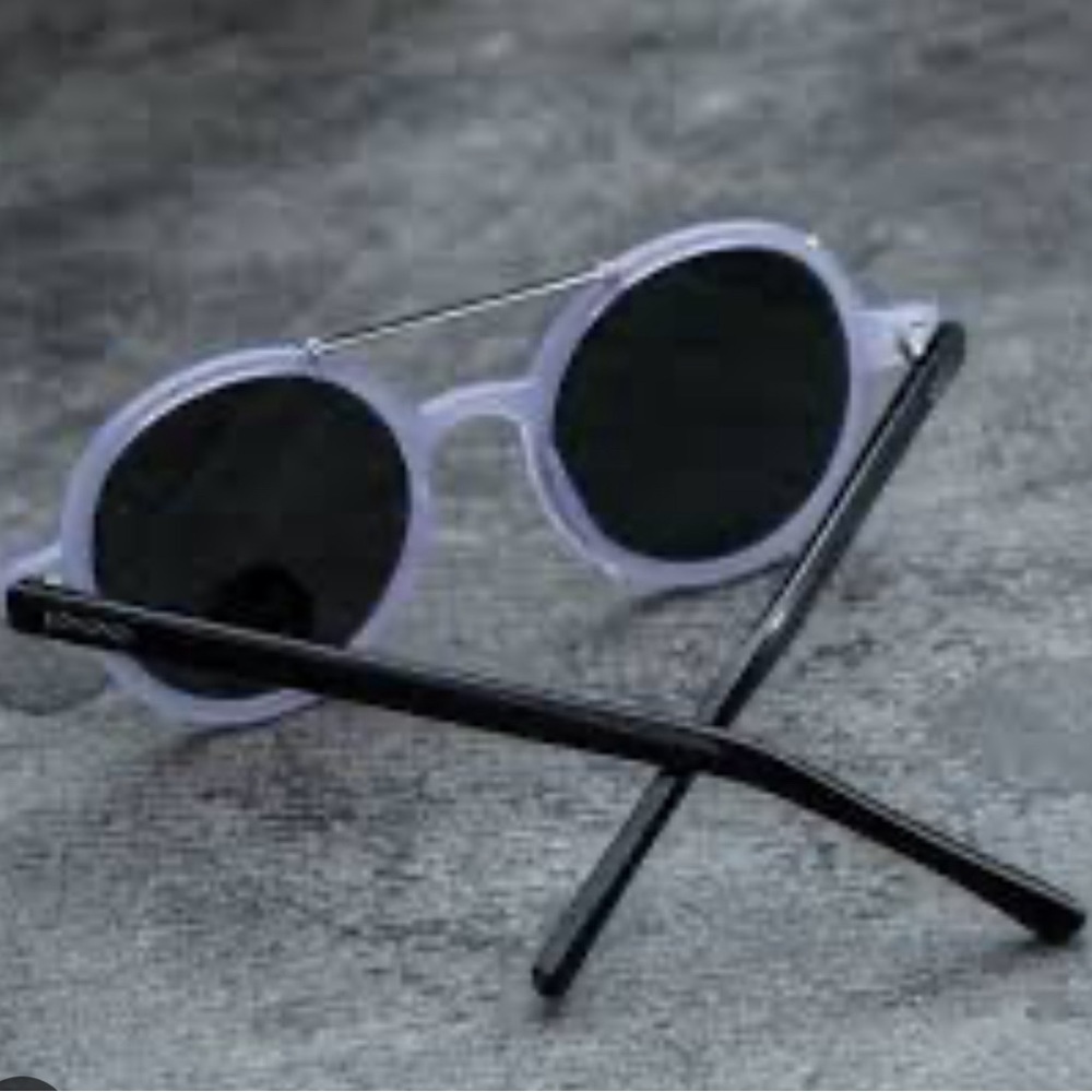 NEW KOMONO sunglasses Round purple black Vivien violet - Picture 3 of 10